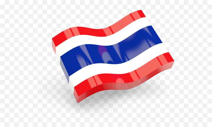 Glossy Wave Icon Illustration Of Flag Thailand - Thailand Flag 3d Png,Tomorrow Icon