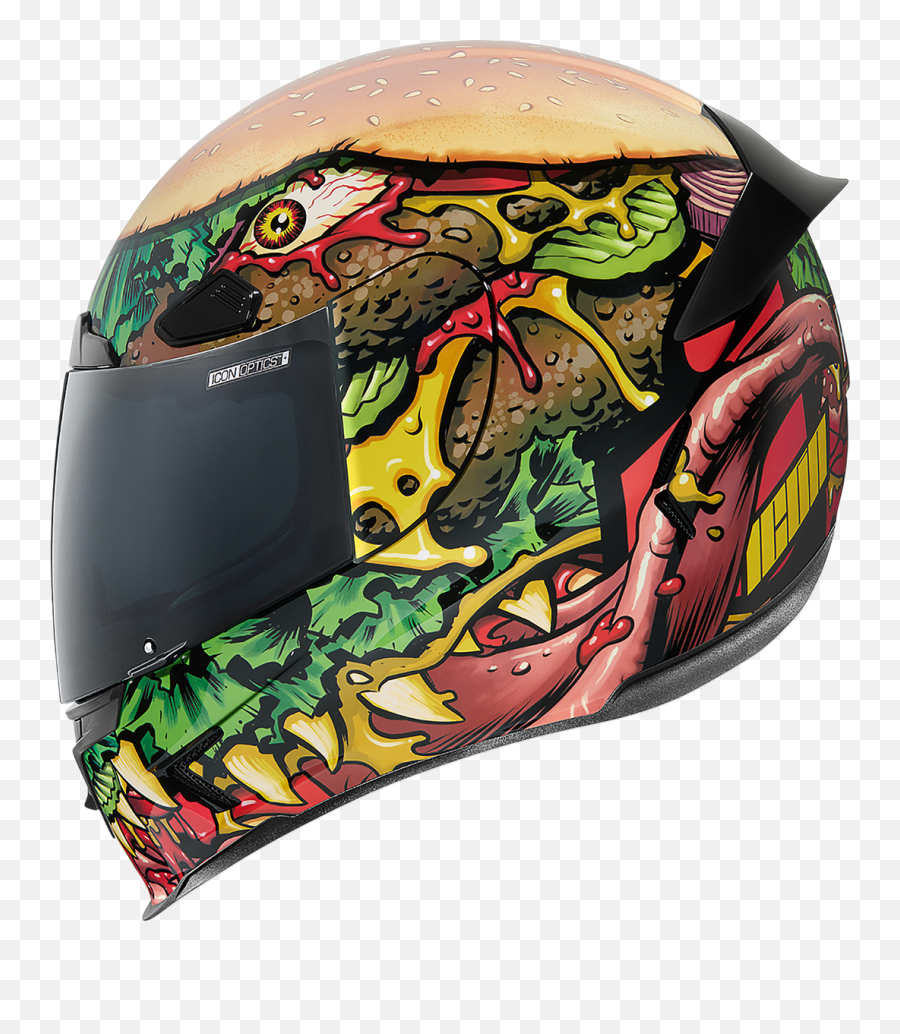 Icon - Airframe Pro Fast Food Helmet Leather King Icon Airframe Pro Fast Food Png,Icon Helmits