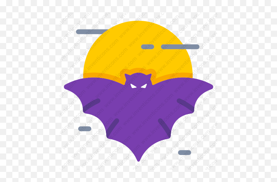 Download Moon Bat Vector Icon Inventicons - Fictional Character Png,Bats Icon