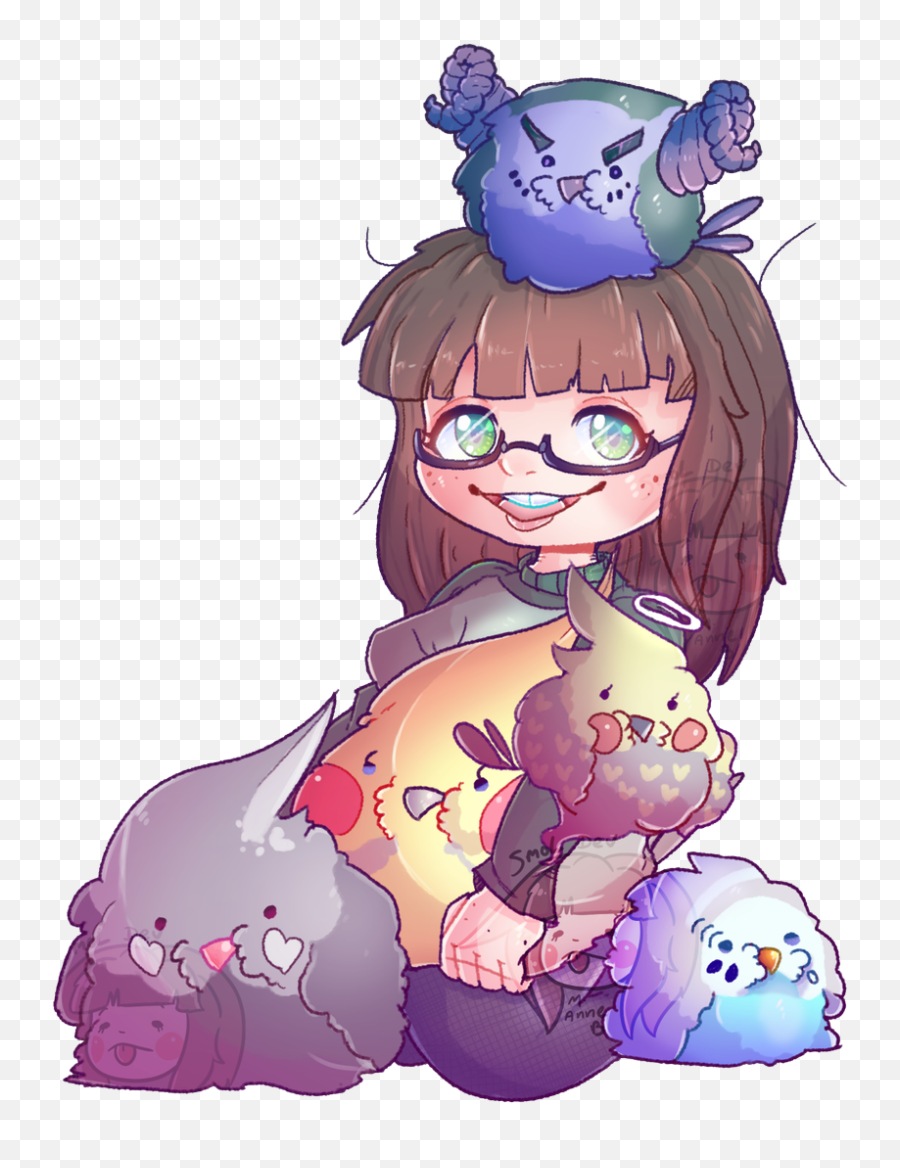 Smoll - Devart On Twitter Here Is The Chibi Me That I Fictional Character Png,Cockatiel Icon
