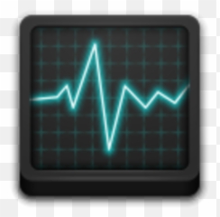 Download Apps Utilities System Monitor Icon Image - Neon PNG Statistical Graphics