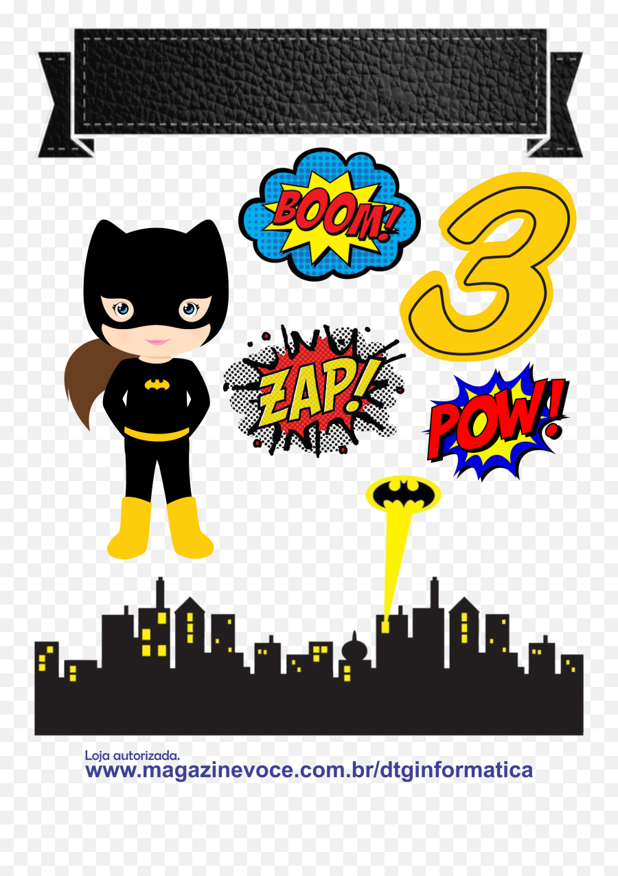 Pin De Monica Em Batman Batgirl Festa E - Cartoon Png,Batgirl Png