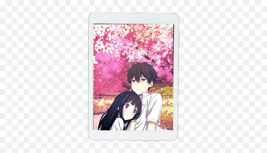 Cute Lovely Couple Anime Wallpaper Offline Hd Download Apk - Oreki And Chitanda Wallpaper Iphone Png,Download Icon Folder Bts