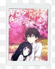 Cute Lovely Couple Anime Wallpaper Offline Hd Download Apk - Oreki And Chitanda Iphone png