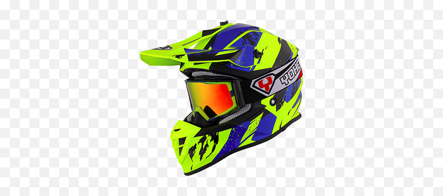 Yohe Helmets - Casco Shiny Yellow Blue M China Png,Icon 2019 Helmets