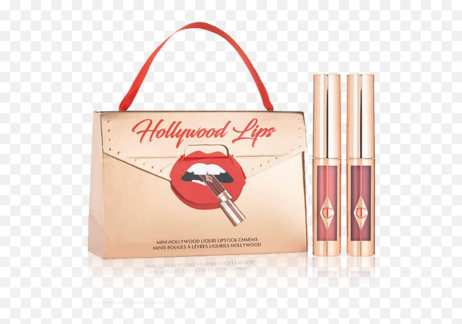 Charlotte Tilbury Mini Lipstick Charms Hollywood Lips - Charlotte Tilbury Hollywood Lips Set Png,Lip Print Png