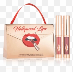 Charlotte Tilbury Mini Lipstick Charms Hollywood Lips - Charlotte Tilbury Hollywood Lips Set Png,Lip Print Png