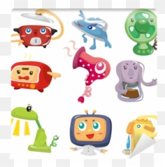 Wall Mural Cartoon Home Appliances Icon - PIXERSUS Electrical Cartoon png