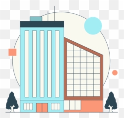 Apartment Icon - Download in Colored Outline Style Language png