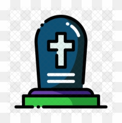 Tombstone Icon - Cross Png,Gravestone Transparent