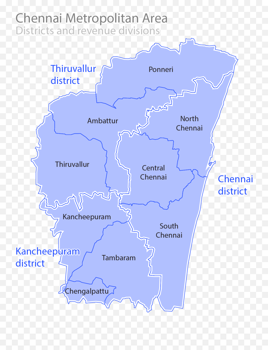 Filechennai Revenue Divisions Mappng - Wikimedia Commons Chennai Metropolitan Area,Number Line Png