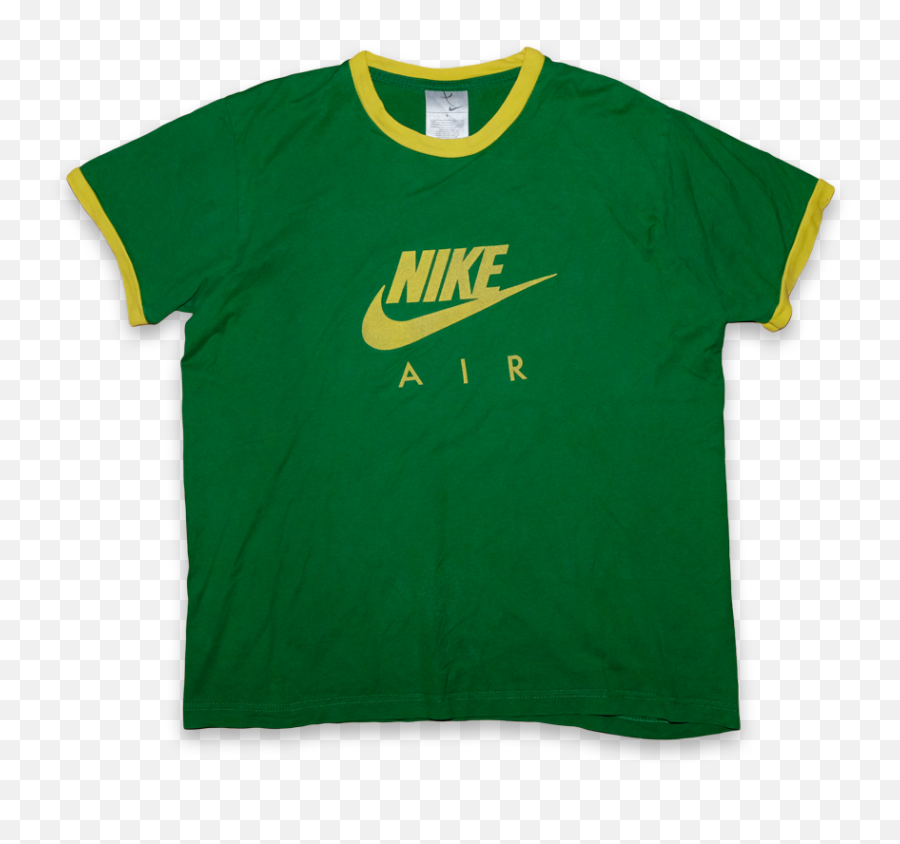 Vintage Nike Air T - Shirt Medium Green Yellow Nike Shirt Png,Nike Air Logo Png