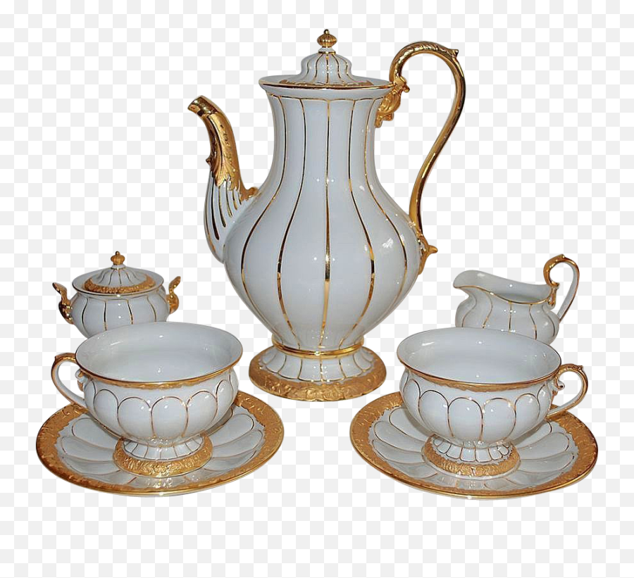 Download Tea Set Png - Gold Tea Set Png,Tea Set Png