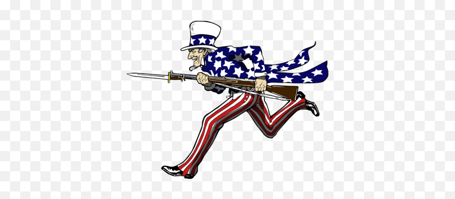 Charging Uncle Sam - Uncle Sam Running Cartoon Png,Uncle Sam Png