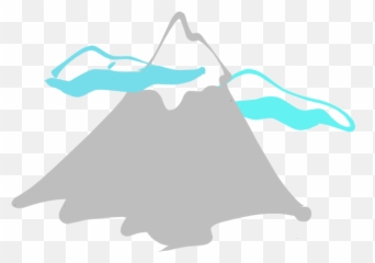 Clipart Mountain Peak Logo Art - png