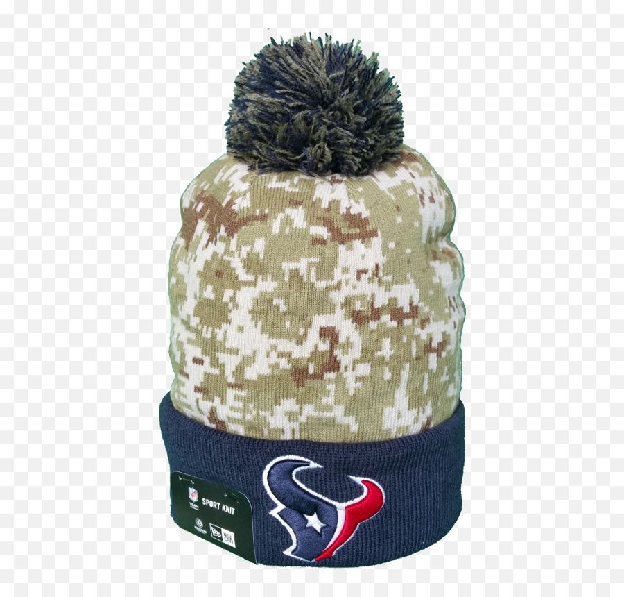 Houston Texans Salute To Service Sideline Fleece Pom Toque - Beanie Png,Houston Texans Png