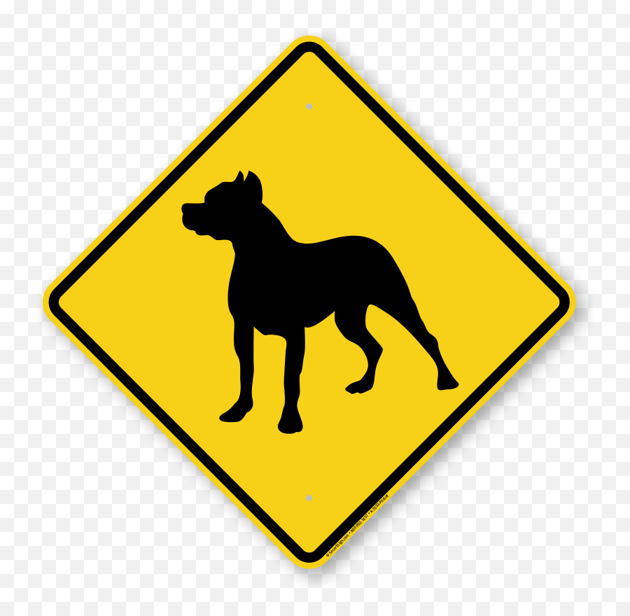 Pit Bull Symbol Guard Dog Sign - Warning Sign For Dog Png,Warning Sign Png