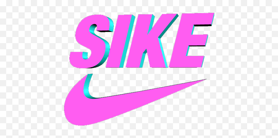 3d Sike Nike Pink Grunge Logo Tumblr Png - Nike Sike Full Sike Nike Gif,Tumblr Logo