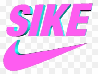 3d Sike Nike Pink Grunge Logo Tumblr Png - Full Gif