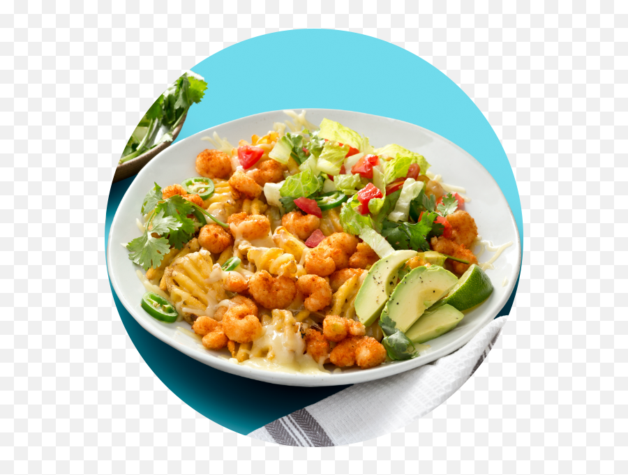 Loaded Chipotle Shrimp Waffle Fry Nachos - Seapak Yellow Curry Png,Nachos Png