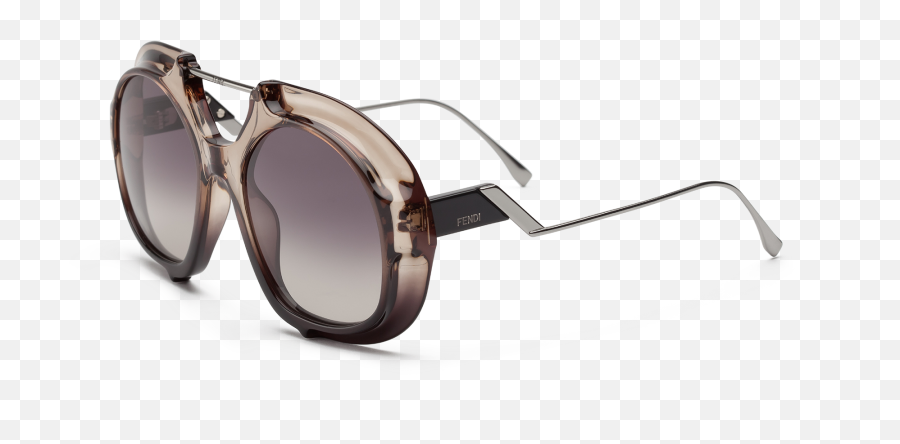 Fendi Tropical Shine Oversize Aviator Sunglasses - Reflection Png,Fendi Logo Png