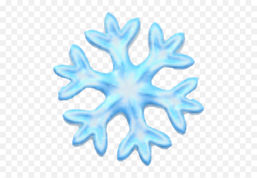 Snowflake Snow Snowing Blue - Iphone Transparent Snowflake Emoji Png,Snowing Transparent