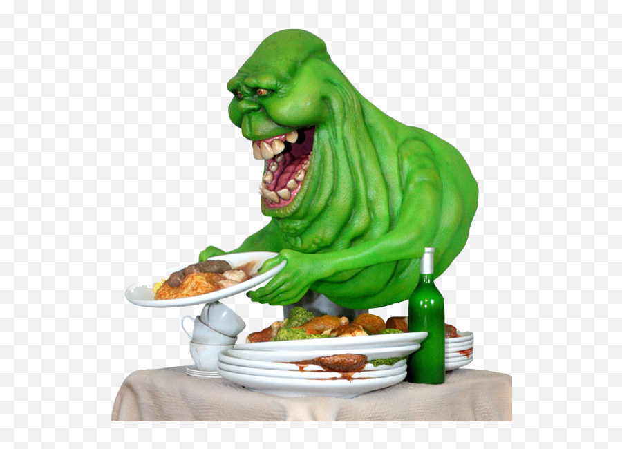 Download Hollywood Collectibles - Slimer Eating Hot Dogs Png,Slimer Png