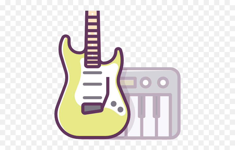 Electric Guitar Piano Free Icon Of Device Vol6 Icons - Piano And Guitar Icon Png,Guitarra Png