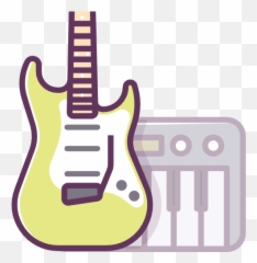 Electric Guitar Piano Free Icon Of Device Vol6 Icons - Piano And Guitar Icon Png,Guitarra Png