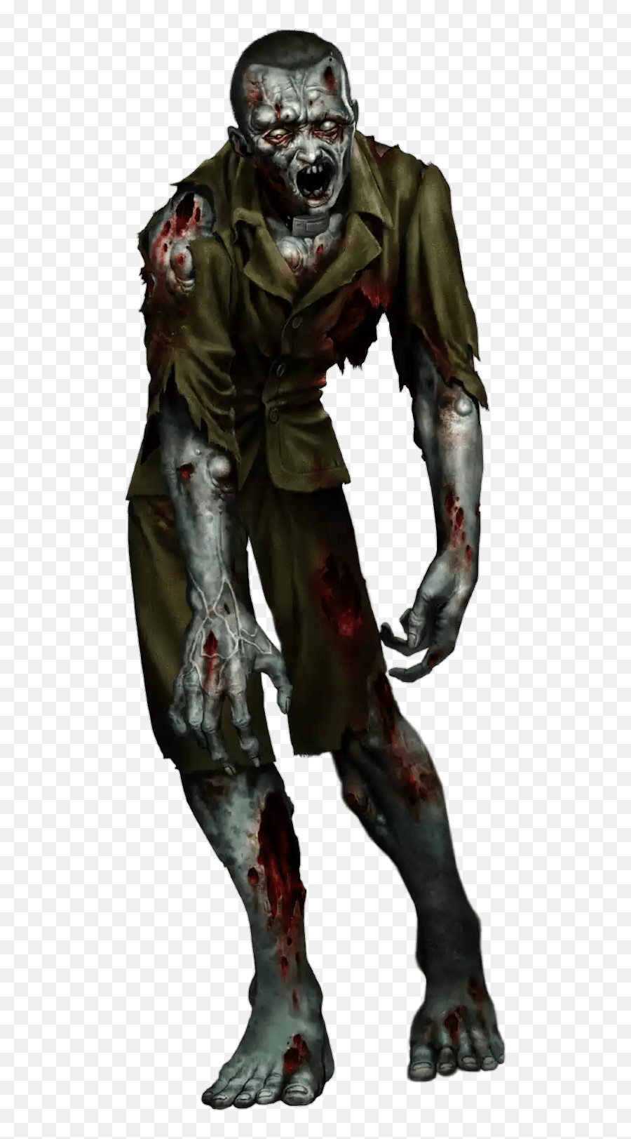 Creepy Zombie Transparent Png - Zombie Resident Evil,Zombie Transparent Background
