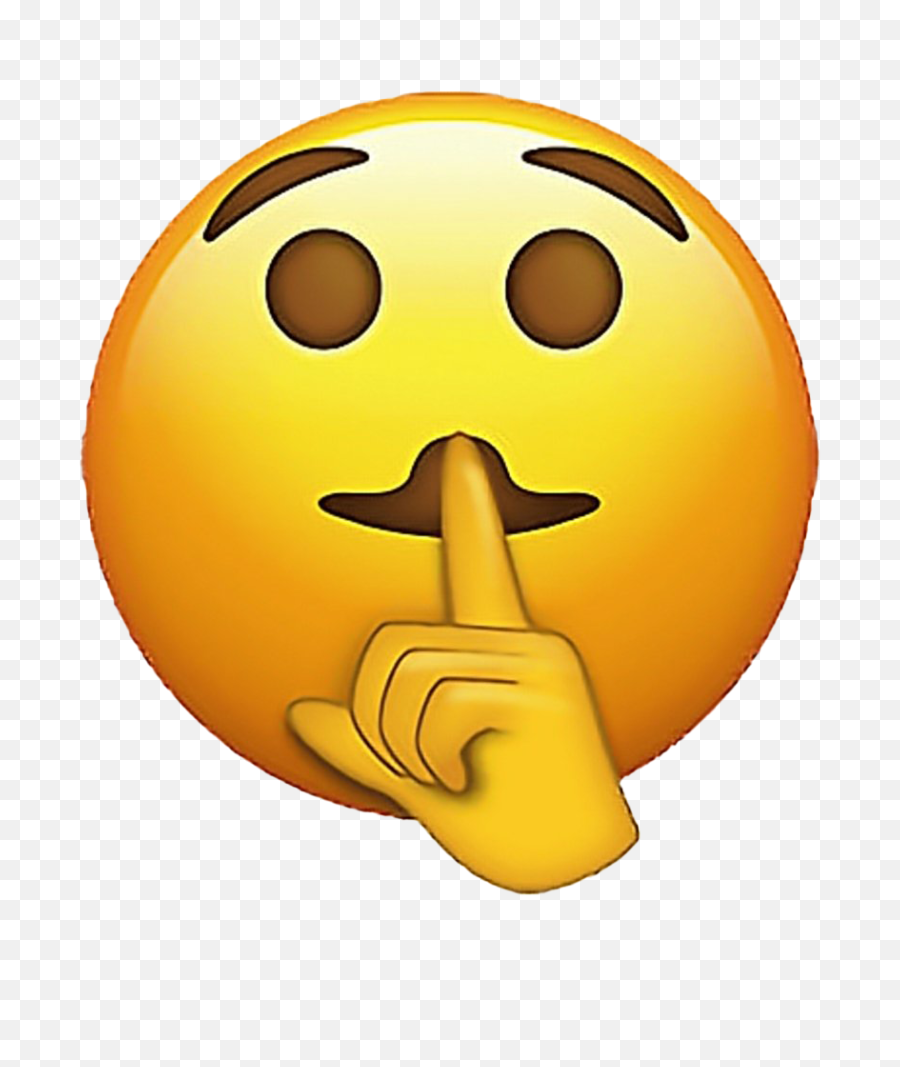 Emoji Emojis Emojisticker Shh Shhemoji - Shh Emoji No Background Png,Shh Png
