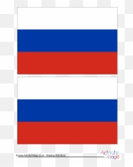 Printable Russia Template A4 Flag - png