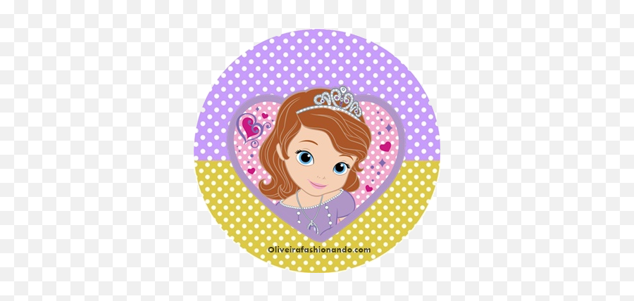Download Hd Topper Princesa Sofia Png - Baby Elephant Pink Topper Para Docinho Princesa Sofia,Princesa Sofia Png
