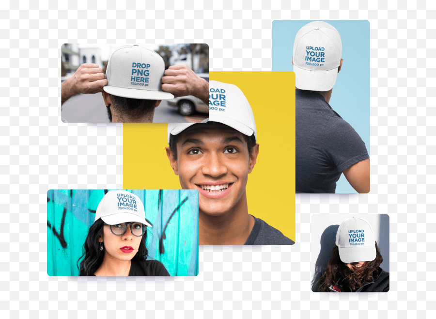 Make Custom Hat Mockups To Show Your Designs Placeit - Collage Png,Transparent Hats