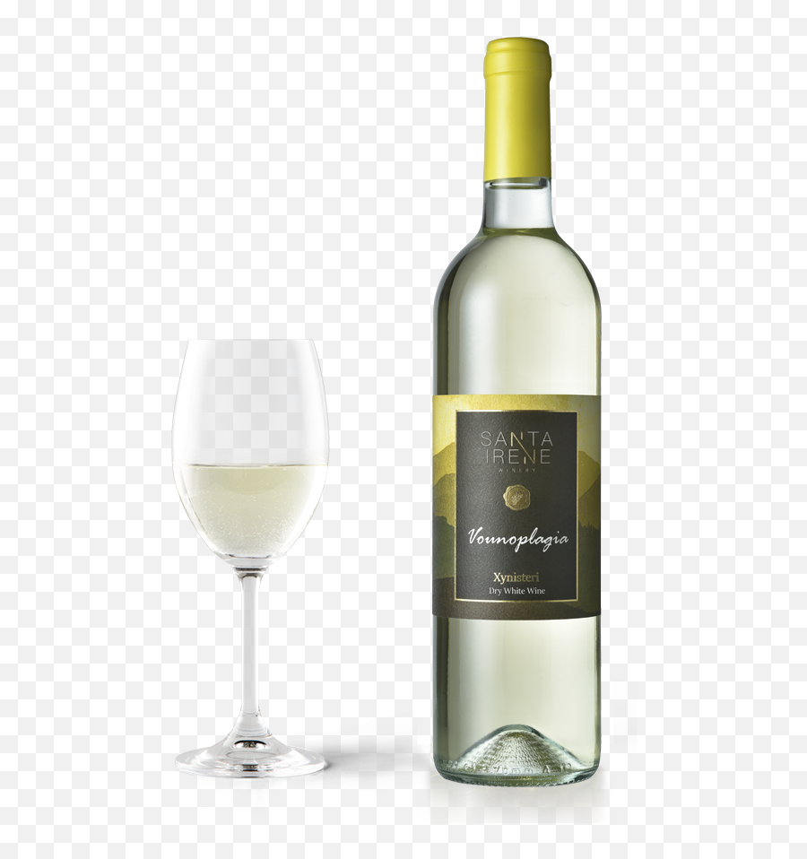 Santa Irene Dry White Vounoplagia U2013 Winery - Wine Png,White Wine Png