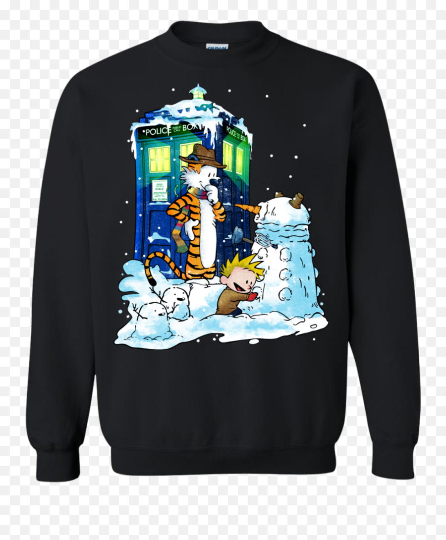 Hobbes Tony The Tiger With Snowman - Doctor Who Calvin And Hobbes Shirt Png,Calvin And Hobbes Png