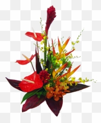 Tropical Floral Arrangements 2018 From How To Make - Real Flowers Png