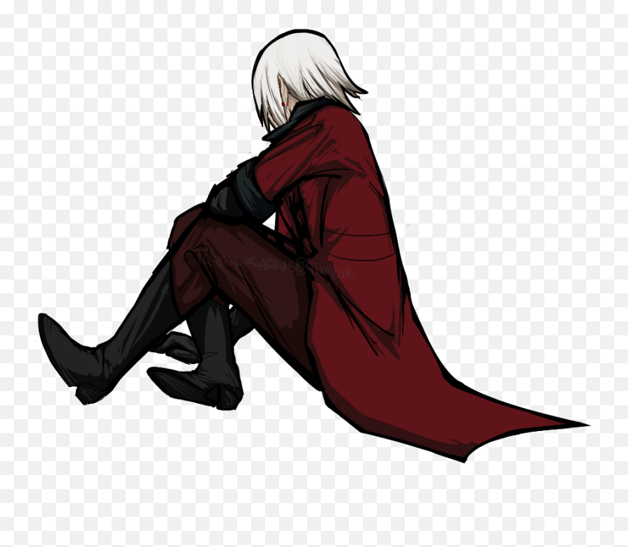 Download U201cfeaturing Dante From The Devil May Cry Series - Dante Sitting Devil May Cry Png,Dante Devil May Cry Png