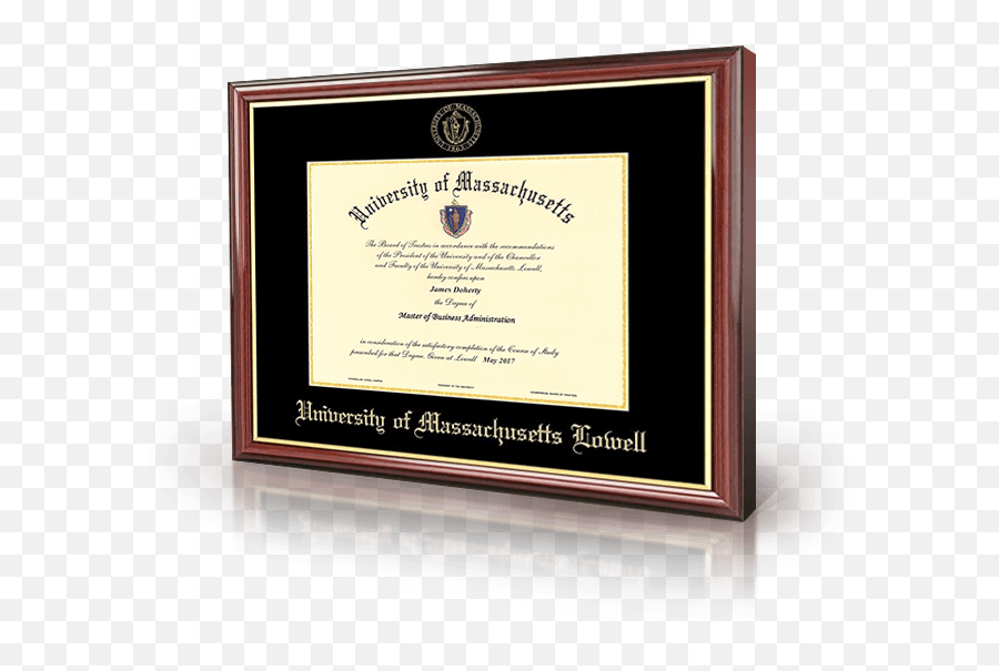 Download University Of Massachusetts Lowell Diploma Hd Png - Umass Lowell Online Degree,Diploma Png