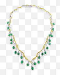 Emerald U0026 Diamond Necklace U2013 Craiger Drake Designs - Pearl Yellow png