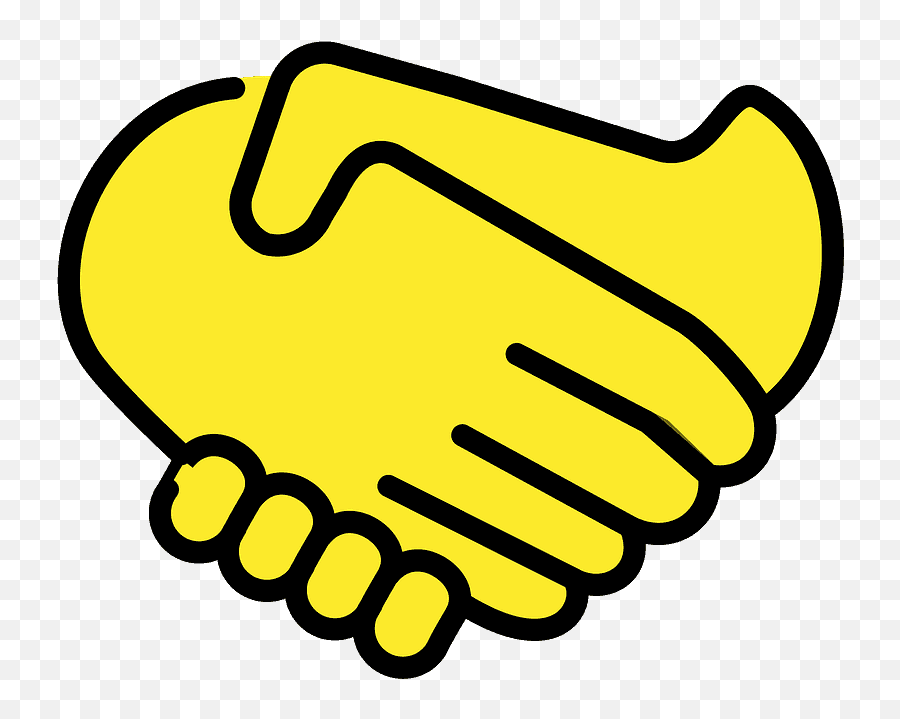Handshake Emoji Clipart Free Download Transparent Png - Shake Hand Art,Emojis Png Download