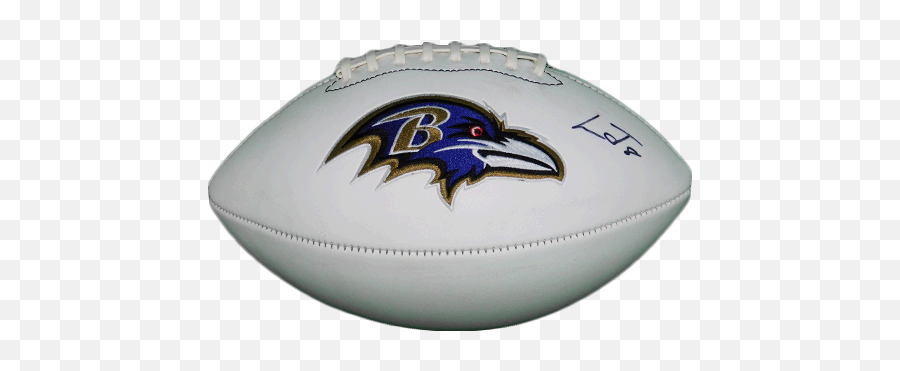 Lamar Jackson Baltimore Ravens Autographed Logo Football Jsa - Baltimore Ravens Png,Baltimore Ravens Logo Images