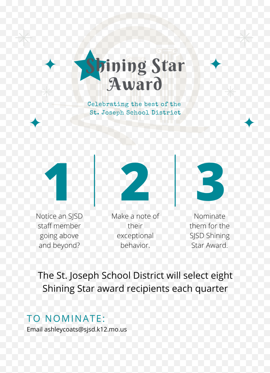 Shining Star Award - St Joseph School District Vertical Png,Shining Star Png