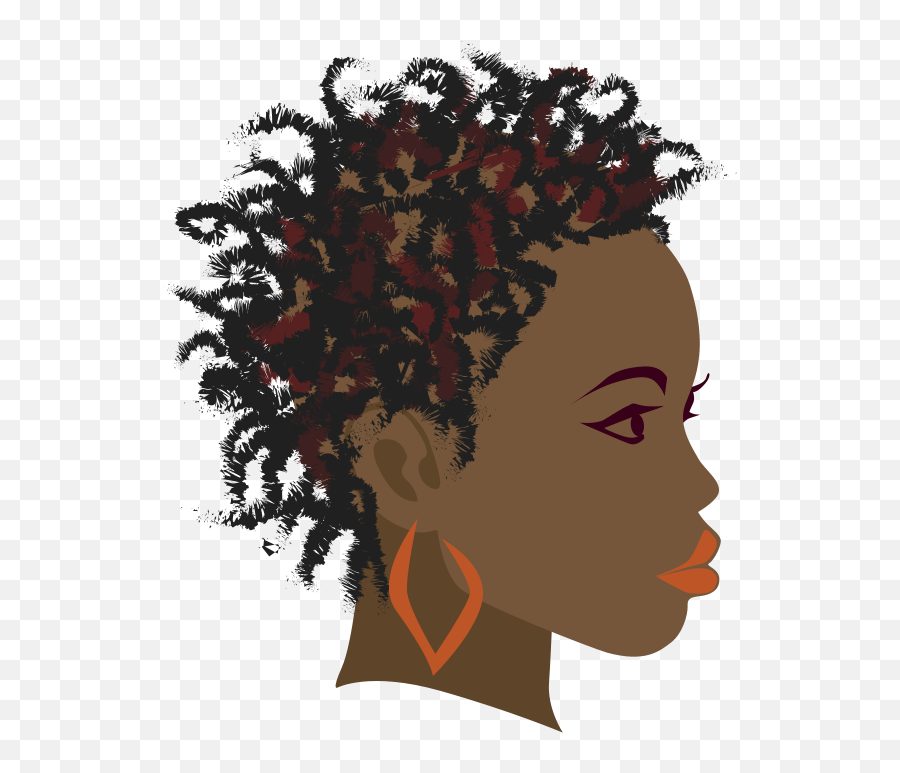 Download Africa Braid Black Girl Clip - Cabeça De Afro Png,Black Woman Silhouette Png