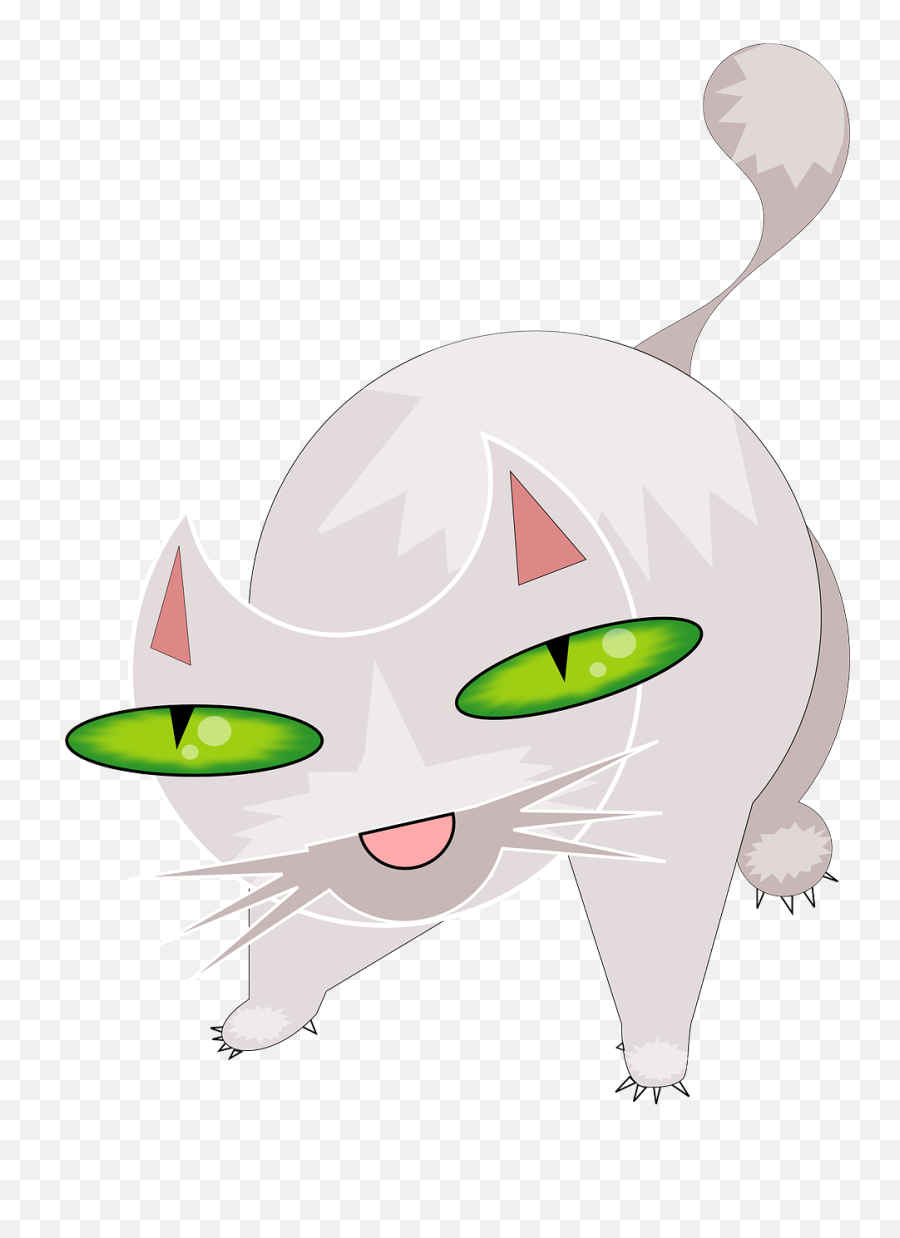 Cat Pet Animal White Green Eyes Png Picpng - Clip Art,White Eyes Png
