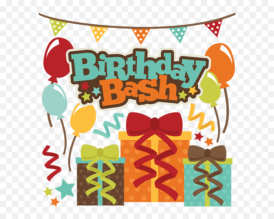 Birthday Bash Svg Scrapbook File Free - Birthday Bash Transparent Png,Birthday Bash Png