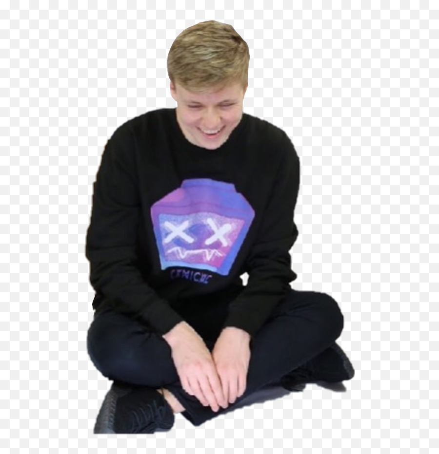Pyro Happy Icon Youtuber Sticker - Sitting Png,Pyrocynical Transparent