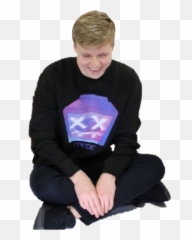 Pyro Happy Icon Youtuber Sticker - Sitting Png,Pyrocynical Transparent