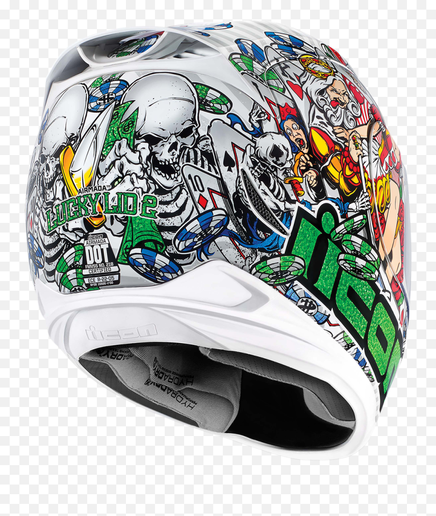 Icon Helmets - Icon White Lucky Helmet Png,Icon Motorcycle Helmets