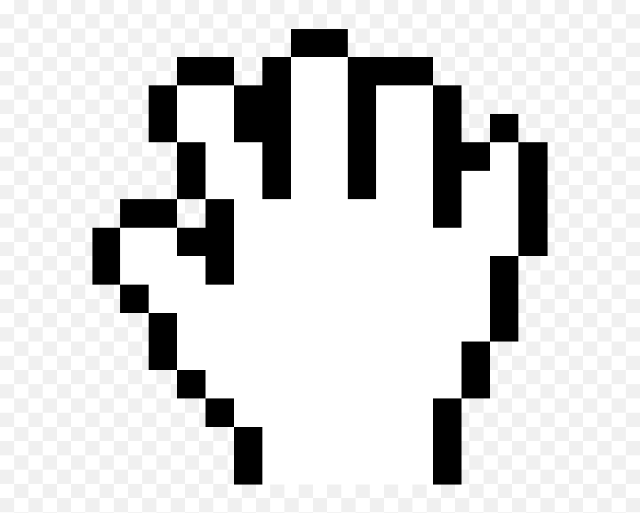 Pan Hand 16 Px Mac Os 1984 - 2012 Susan D Kare Spreadsheet Pixel Art Emoji Clipart Png,Icon Macintosh